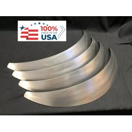 Lemon Hill Avenue Universal Metal Fender Flares Style 2: 3" Wide, 4-piece set (hand-made)