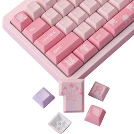 JOMKIZ Keycaps,143 Keys KCA Profile Custom Keycaps Set for Cherry MX Gateron Kailh Switches Mechanical Gaming Keyboard
