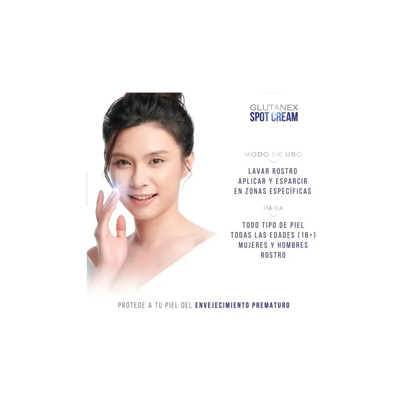Glutanex Spot Cream Crema Despigmentante Glutatión 20ml Antioxidante Sin Parabenos