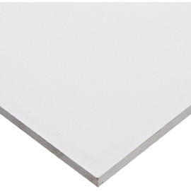 Celtec Expanded PVC Sheet, Satin Smooth Finish, 6mm Thick, 12" Length x 12" Width, White