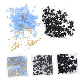 Healeved 4pcs Acrylic Nail Charms Art Decor Flora Nail Art Supplies DIY Accessories