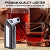 FLABOX 3 in 1 Lighter,Refillable Butane Lighter with 3 Clean
