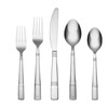 Cambridge 3194K7CSLG31 Braylen Mirror 62-Piece Flatware Set With Oak Buffet