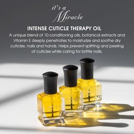 Deborah Lippmann It's A Miracle Cuticle Oil Repair Dry Cuticles with Essential Oils Vegan Nail Care with Almond Oil 0.50 fl oz