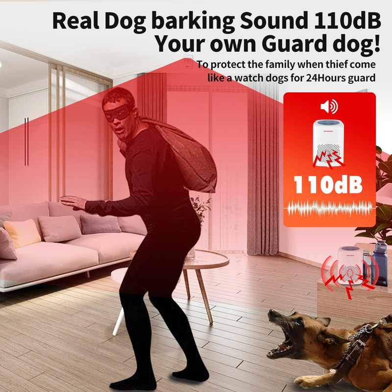 S SELDORAUK Dog Barking Alarm Motion Sensor - 1000 Feet