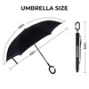 Wxjiahetai Inverted Umbrella, 49 Inch Double-Layer Vented Reverse Umbrella, Windproof