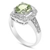 Vir Jewels 1 cttw 7MM Green Amethyst Ring .925 Sterling