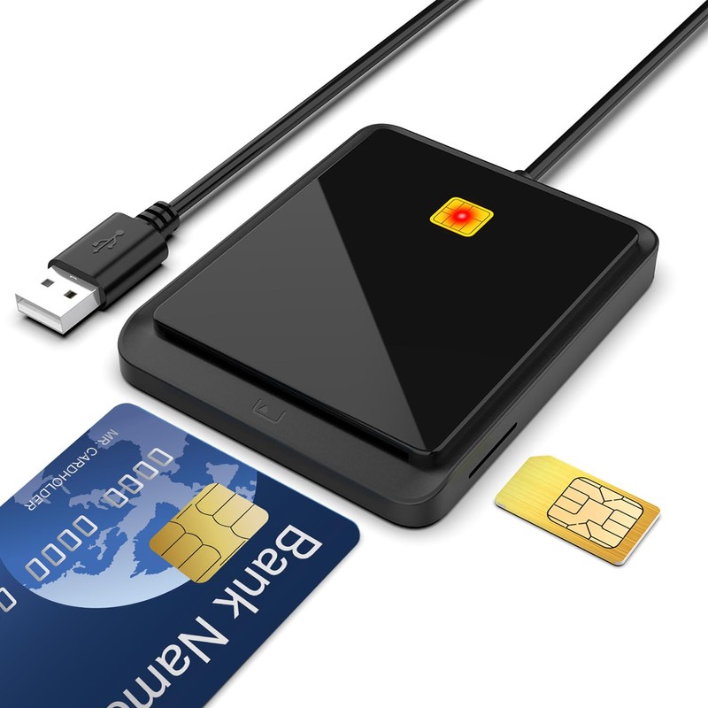 CAC Lector de Tarjetas Inteligentes, Reader USB C, Consulta saldo