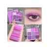 9 Sombras De Ojos Mate Ahumadas Resistentes Al Agua