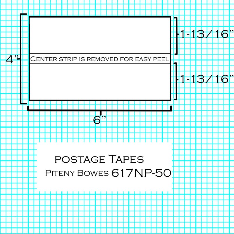 Preferred Postage Supplies Postage Meter Tape 6x4 Compatible Replacement for