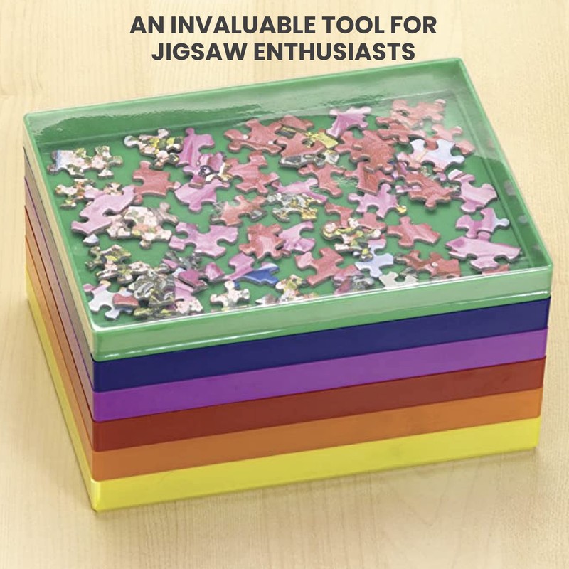 Bits and Pieces – Stack-Em Sorting Trays - Puzzle Piece