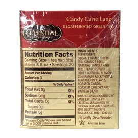 Celestial Seasonings Tea Decaf Candy Cane Lane (Pack of 3)