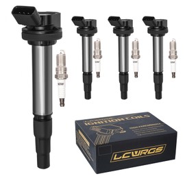 Set of 4 Ignition Coil Pack and Spark Plugs Fits for 1.8 Toyota Corolla Prius Matrix 2009 2010 2011 2012 2013 2014 2015 2016 2017 Spark Plugs Coils 1.8L Replaces UF596 UF619 9091902258