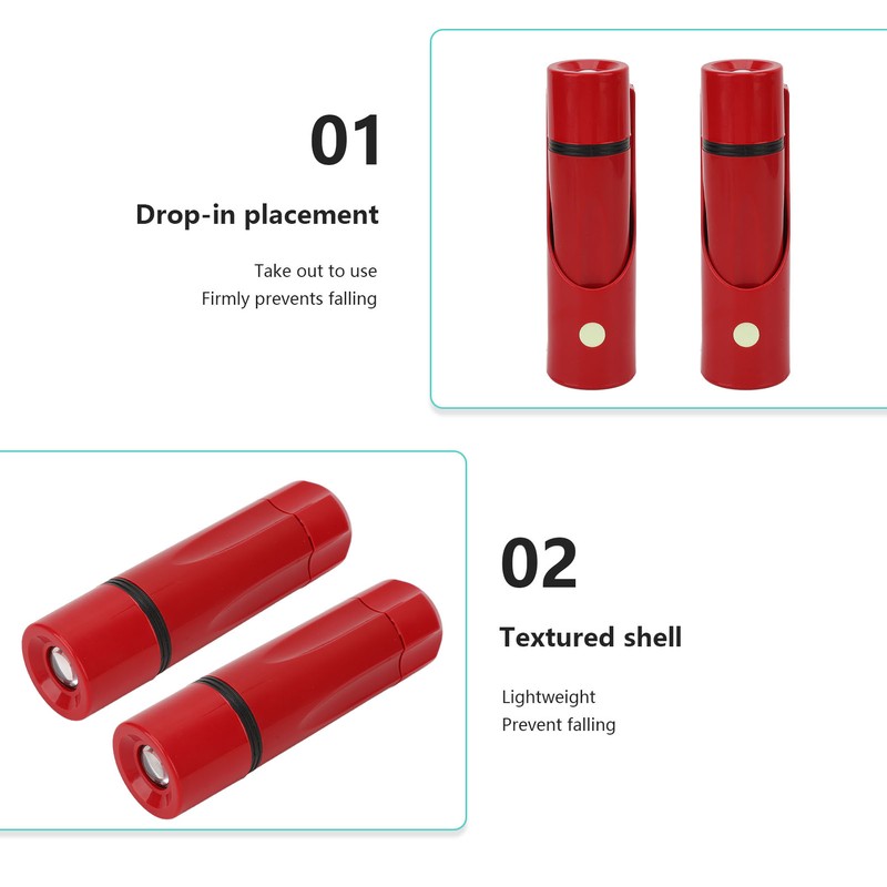 LED Flashlight Wall Mounted High Brightness Battery Powered Small Emergency