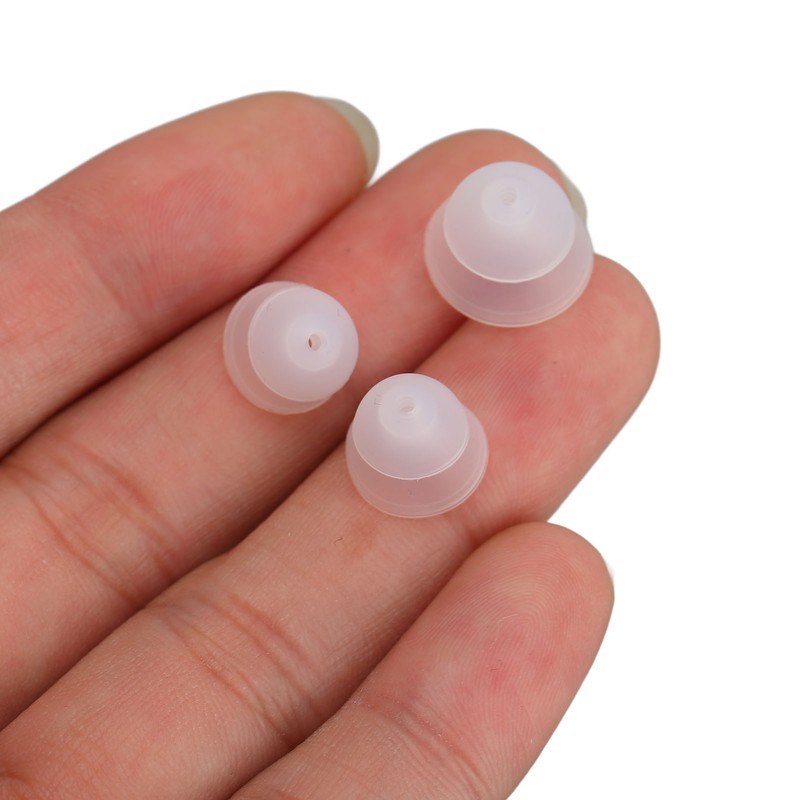 15pcs Hearing Amplifier Eartip 2 Layers Detachable Silicone Hearing Amplifier
