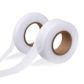 Thinp 2 Rolls Stitch Witchery Hemming Tape,Iron On Hemming Tape Hem Tape for Pants No Sew Hemming Tape Double Sided Fusing Hem Tape for Curtain Clothes Crafting Projects(0.4-1 Inch X 22 Yards White)