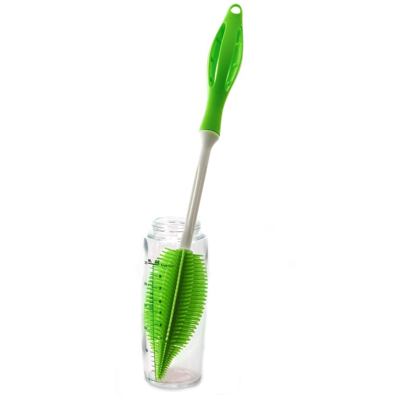 Norpro Silicone Bottle Brush, One-Size, Green