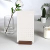 UNIQOOO 3.5" Walnut Wood Stand for 2023 Monthly Desk Calendar,