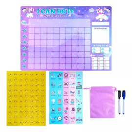 Alopor Tablero Magnético De Recompensas Montessori Rosa Para Niños