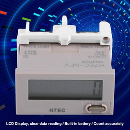 Hilitand H7EC-NFV Electronic Counter AC 110-220V Digital Electrical Counter Totalizer with 8-Digit LCD Display, Counter