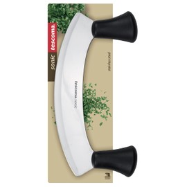 Tescoma 862064 Wiegemesser, Acciaio Inossidabile, Silber/schwarz, 27,5 x 14 x 4 cm