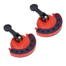 2Pcs Premium Hole Saw Guide Kit Adjustable Multifunctional Drill Bit Guide for Tile Glass Ceramic Marble with Vacuum Base ABS Rubber Construction 4-12mm Size Range