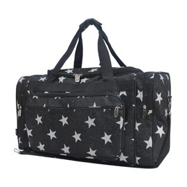 NGIL Canvas 23" inch Duffle Bag (Glitter Super Star-Black)