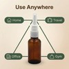 6Pcs 10ml/0.34oz Glass Nasal Spray Bottles - Portable Empty Refillable