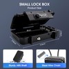 Eikovia Beach Lock Box,Travel Safe Lock Box with Removable Chain,Locking