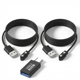 [2-Pack] Charger Compatible with FITVII GT5 Pro Max, GT5 Pro, Lookimini, Ole, Nexa, Fino 2, H56, HM57, HM58, HM78 and HM08 HM18, Morepro HM57 HM78, Magnetic Charging Cable Cord for FITVII Smart Watch