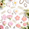 Small 3D Flower Fridge Magnets, 12 Pcs Cute Fridge Magnets