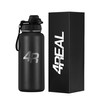 4R Stainless Steel Water Bottle, Black, Vacuum Insulated with Sport