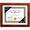 Creative Picture Frames 10x12 Walnut Finish Diploma Frame with White