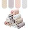 Toulite 10 Pcs Cotton Bra Liners 3 Layer Rectangle Under