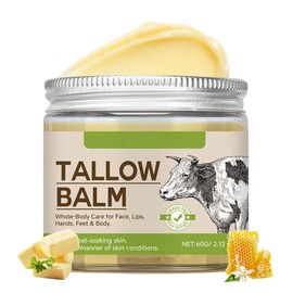 Tallow Creme Bio - Beef Tallow Skincare - Rindertalg Creme Bio für Gesicht & Körper - Feuchtigkeitscreme Gesicht für Damen mit Beef Tallow & Honig - Körperlotion für Sehr Trockene Haut, Hydratation