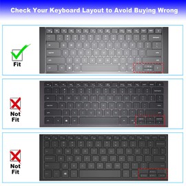 Keyboard Cover for Dell Inspiron 14 7415 7420 7425 7430 7435 14", Inspiron 14 5410 5415 5418 5420 5425 5430, Inspiron 16 5630 5620 5625 7620 7630 16", Dell Latitude 3320 3420, Inspiron 13 5310