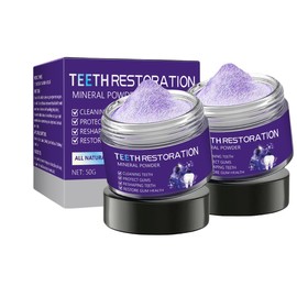 2Pcs Teeth Mineral Powder,Mineral Tooth Powder,Has A Significant Effect On Teeth and Gums No Sensitivity - Freshen Breath