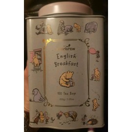 CHARBREW Winnie The Pooh ENGLISH BREAKFAST Tea Bags 100 in Tin Black Tea
