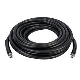 Continental Neptune Pressure Washer Hose Black 3/8in Inside Diameter x 50ft Length 3000 PSI Working Pressure Male x Male Swivel with Kinkguards