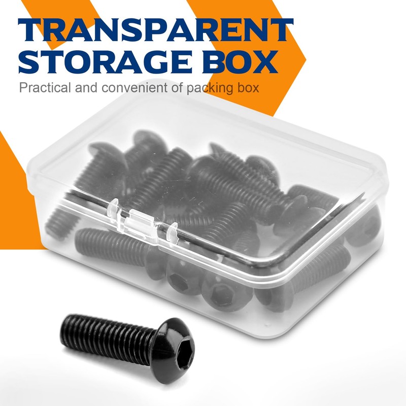 M4 x 14 mm Rounded Head Screws with Hexagon Socket