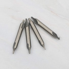 Pxyelec 10pcs HSS Combined Center Drill Countersink 60 Degree Bit Set Tool Metal Lathe Working Tools Set 2.0mm x 5mm