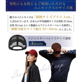 Nogees Men's Women's Cotton Cap for Comfort, One Size Fits All, mesh black