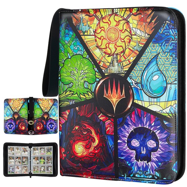 EYEGLEAM Card Binder for MTG/TCG,9 Pocket Trading Card Binder for