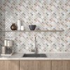 CHIHUT Arabesque Peel and Stick Backsplash 12''x12'' Waterproof Oil Proof