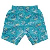 green sprouts Boys' Without Built-in Diaper, Aqua Mandarin Fish, 4T