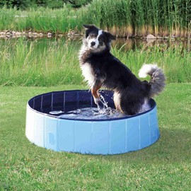 TRIXIE Dog Pool, ø 120 x 30 cm, Light Blue/Blue