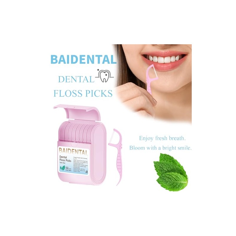 Estuche para hilo dental (2 cajas con 104 palillos de