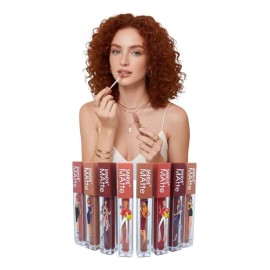 Set 8 Labiales Mate Líquidos Color Elegante Intenso Profundo                                                                                          