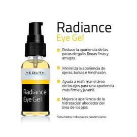 YEOUTH Radiance Eye Gel, Gel de Contorno de Ojos Anti-Arrugas para Hombres y Mujeres, Crema de Ojos Anti-Ojeras, Crema de Ojos Anti-Ojeras para Hombre