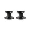 KunstIndustrien, Rustic Black Candleholder, The Bell, pack of 2